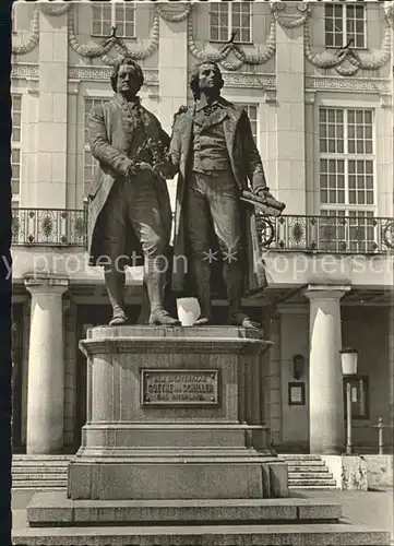 Weimar Thueringen Goethe Schiller Denkmal Kat. Weimar