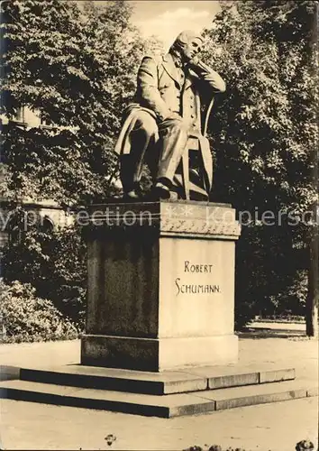 Zwickau Sachsen Robert Schumann Denkmal Kat. Zwickau