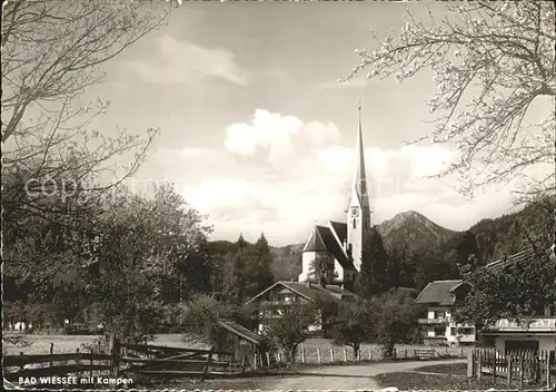 Bad Wiessee mit Kampen Kirche Kat. Bad Wiessee