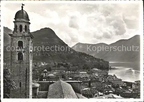 Lugano TI Cattedrale e Monte Bre Kat. Lugano