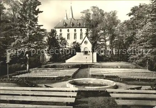 Neuhausen Erzgebirge Klubhaus Schloss Purschenstein mit Freilichtbuehne Kat. Neuhausen Erzgebirge