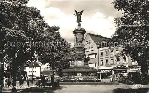 Siegburg Kriegerdenkmal am Markt Kat. Siegburg