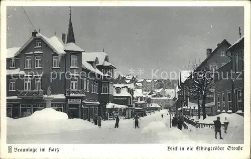 Braunlage Elbingeroeder Strasse Kat. Braunlage Harz