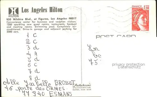 Los Angeles California Hilton Kat. Los Angeles