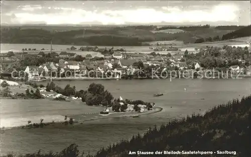 Saalburg Saale Stausee Bleiloch  Saaletalsperrre Kat. Saalburg Ebersdorf