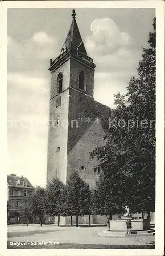 Stassfurt Schiefer Turm Kat. Stassfurt