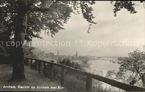 Arnhem Gezicht op Arnhem met Rijn Kat. Arnhem