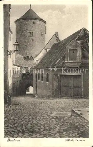 Bautzen Nikolai Turm Kat. Bautzen