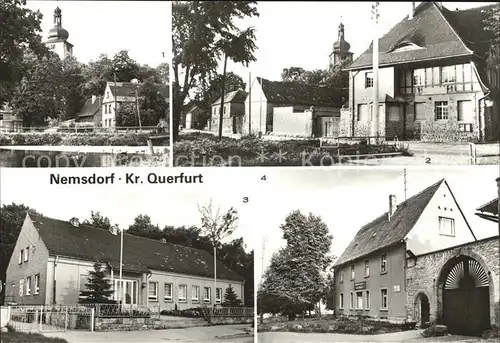 Nemsdorf Goehrendorf Kirche Kulturhaus Kindergarten Gemeindeschwesternstation Kat. Nemsdorf Goehrendorf