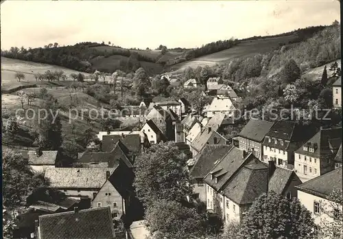 Liebstadt Blick vom Schloss Kuckuckstein auf den Markt und Oberstadt Kat. Liebstadt