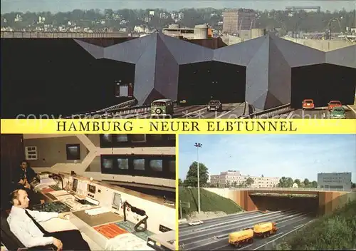 Hamburg Neuer Elbtunnel Kat. Hamburg