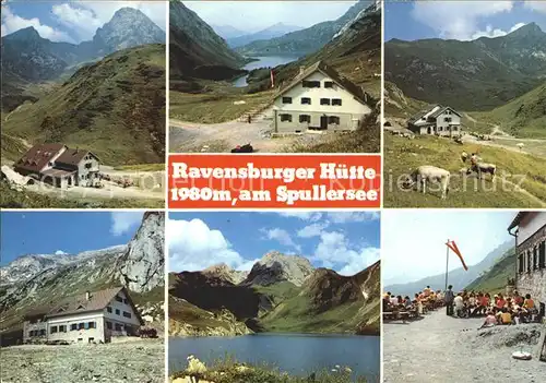 Lech Vorarlberg Ravensburger Huette Spullersee Kat. Lech