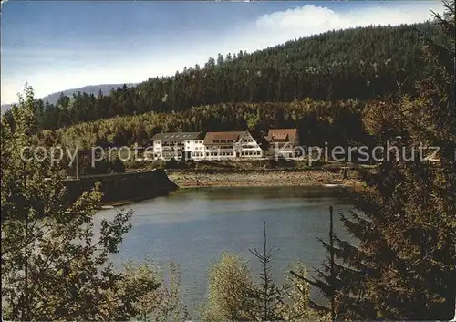 Schwarzenbachtalsperre Schwarzenbachhotel Hallenschwimmbad Kat. Forbach