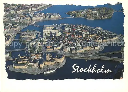 Stockholm Fliegeraufnahme Kat. Stockholm