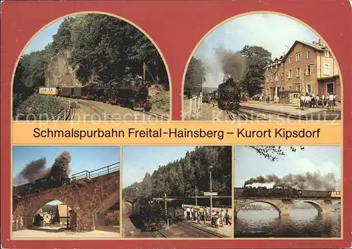 Freital Schmalspurbahn Freital  Hainsberg  Kurort Kipsdorf Kat. Freital