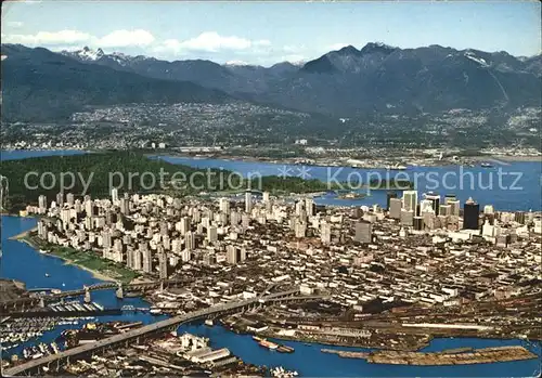 Vancouver British Columbia Fliegeraufnahme Downtown Vancouver Burrard  Kat. Vancouver