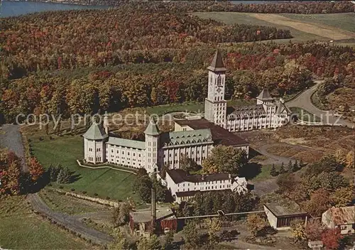 Quebec Abbaye benedictine Saint Benoit Du Lac Fliegeraufnahme Kat. Quebec