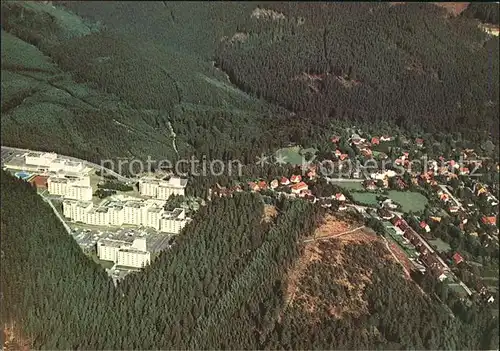 Hahnenklee Bockswiese Harz Ferienpark Fliegeraufnahme Kat. Goslar