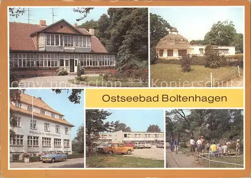 Boltenhagen Ostseebad Haus am Meer Pavillon Bar Poliklinik Krankenhaus Minigolfanlage Kat. Ostseebad Boltenhagen