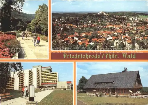 Friedrichroda Perthes Promenade Puschkinpark FDGB Erholungsheim August Bebel  Kat. Friedrichroda