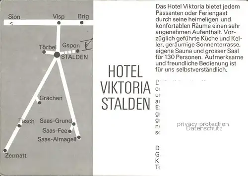 Stalden VS Hotel Viktoria  Kat. Stalden VS