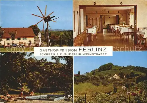 Gamlitz Gasthof Pension Ferlinz Eckberg Suedsteir Weinstrasse Kat. Gamlitz