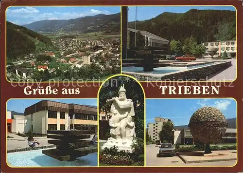 Trieben Brunnen Teilansicht Paltental  Kat. Trieben