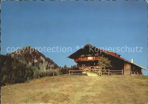 Bad Wiessee Berggasthof Auer Alm Fockenstein Kat. Bad Wiessee