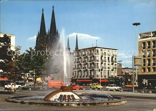 Koeln Rhein Offenbachplatz Brunnen Kat. Koeln