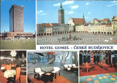 Ceske Budejovice Hotel Gomel Ziskovo namesti Restaurace Druzba  Kat. Budweis Ceske Budejovice