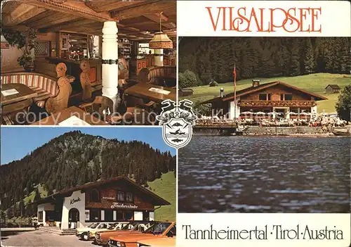 Tannheim Tirol Restaurant Fischerstube Vilsalpsee Kat. Tannheim