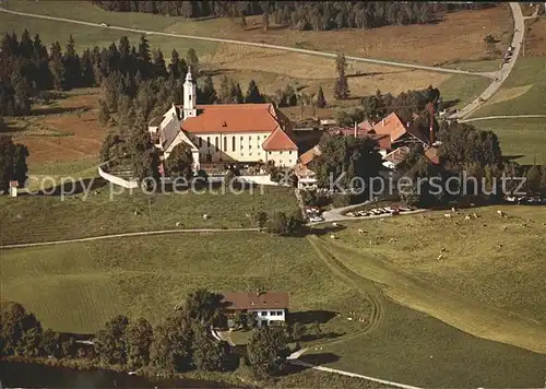 Sachsenkam Kloster Reutberg Fliegeraufnahme Kat. Sachsenkam