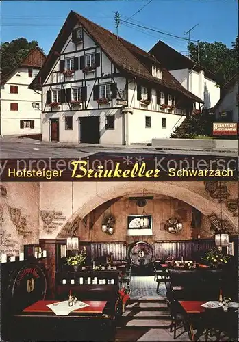 Schwarzach Odenwald Gasthof Pension Hofsteiger Braeukeller Kat. Schwarzach