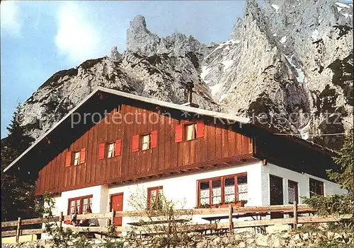 Mittenwald Karwendel Tirol Mittenwalder Huette Viererspitze Karwendelspitzen Kat. Schwaz