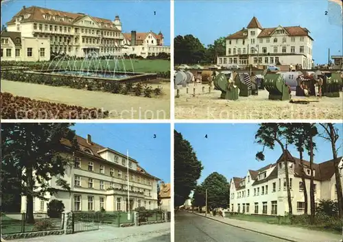 Kuehlungsborn Ostseebad FDGB Erholungsheime Georgii Dimitroff Jochen Weigert Albert Kayser Philipp Mueller Kat. Kuehlungsborn