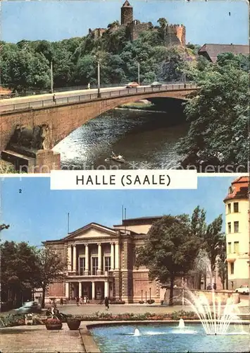 Halle Saale Burg Giebichenstein Theater des Friedens Kat. Halle