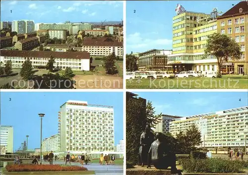 Dresden Hochhaus Parkstrasse Postplatz Interhotel Newa Leningrader Strasse Kat. Dresden Elbe