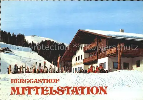 Zell See Berggasthof Mittelstation Kat. Zell am See