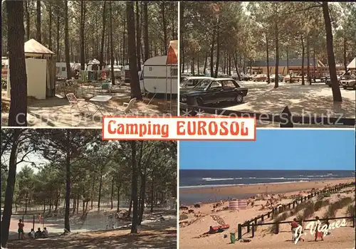 Saint Girons Ariege Camping Eurosol Details Strandpartie Kat. Saint Girons