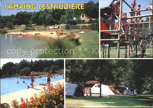 Douville Camping Caravaning Lestaubiere Piscine Etang Bar Epicerie Peche Kat. Douville