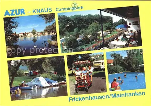 Frickenhausen Main Azur Knaus Campingpark Bootsliegeplatz Kinderauto Swimmingpool Kat. Frickenhausen a.Main