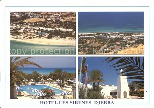Djerba Hotel Les Sirenes Fliegeraufnahme Swimmingpool Kat. Djerba