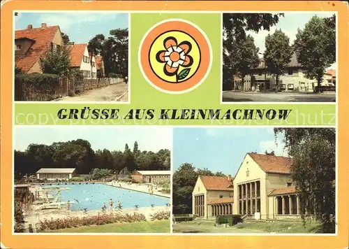 Kleinmachnow Leninallee Kammer Lichtspiele Freibad Betriebsberufsschule fuer Wasserbau Kat. Kleinmachnow