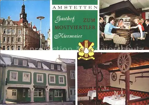 Amstetten Niederoesterreich Gasthof zum Mostviertler Bar Gaststube Kat. Amstetten