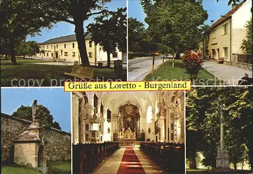 Loretto Burgenland Dorfmotive Bildstock Kirche Inneres Kat. Loretto