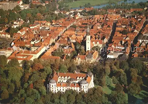 Celle Niedersachsen Schloss und histor Stadtkern Fliegeraufnahme Kat. Celle