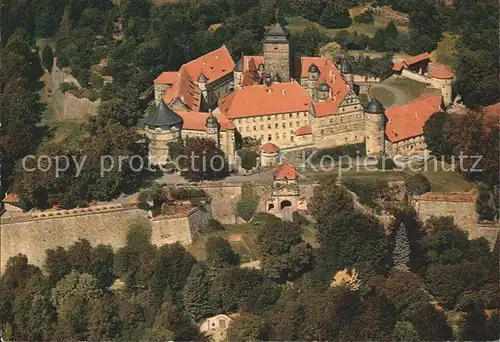 Kronach Oberfranken Veste Rosenberg Fliegeraufnahme Kat. Kronach