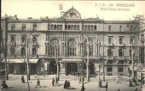 Barcelona Cataluna Gran Teatro del Liceo Pferdekutsche Kat. Barcelona