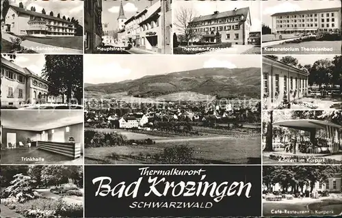 Bad Krozingen Hauptstrasse Park Sanatorium Theresien Krankenhaus  Kat. Bad Krozingen