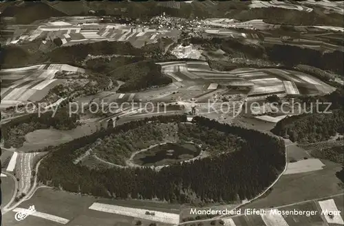 Manderscheid Eifel Mosenberger Maar Fliegeraufnahme / Manderscheid /Bernkastel-Wittlich LKR